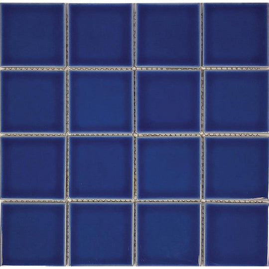 Tesoro 12" x 12" Harmony Glossy Porcelain 3" Mosaic