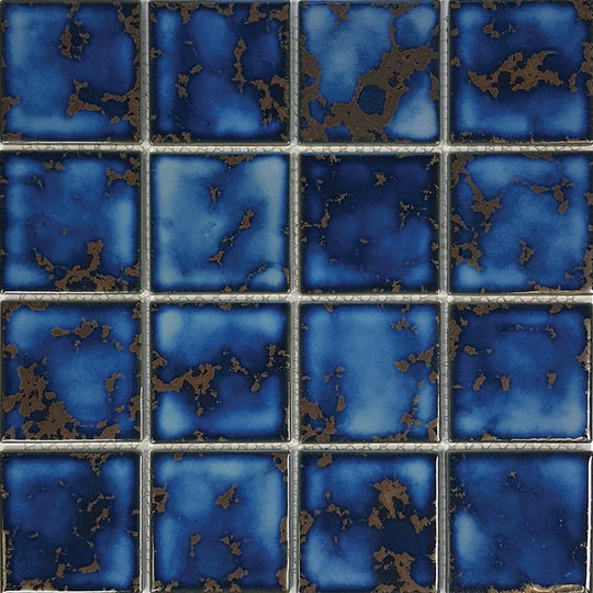 Tesoro 12" x 12" Harmony Glossy Porcelain 3" Mosaic