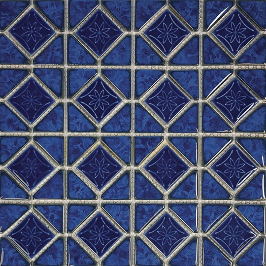 Tesoro 12" x 12" Mini Akron Porcelain 6" Mosaic