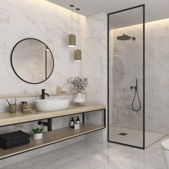 Tesoro-12-x-24-Paonazzo-Rectified-Polished-Porcelain-Tile-Calacatta-Gold