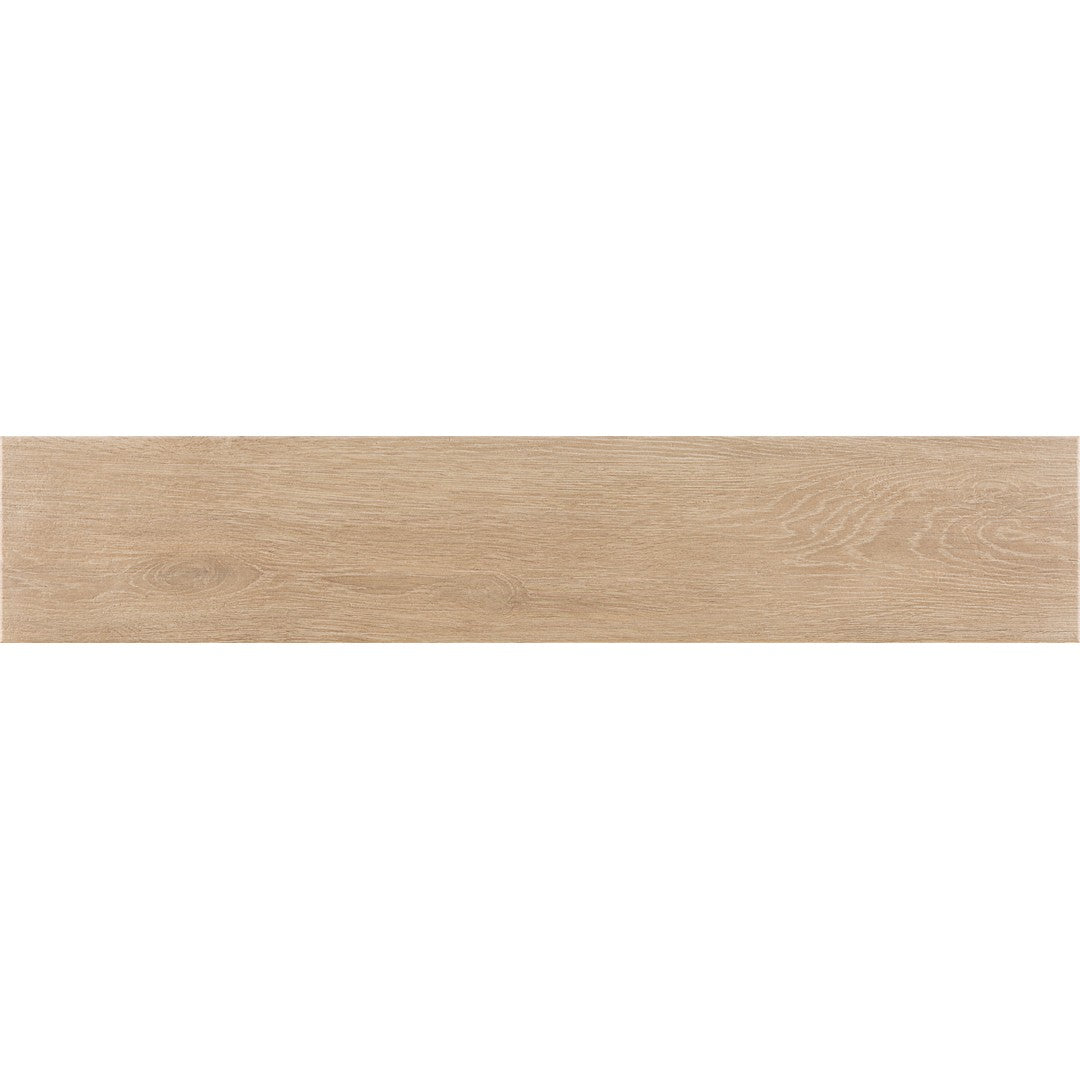 Tesoro 9" x 48" Trunk Pressed Matte Porcelain Wood Plank