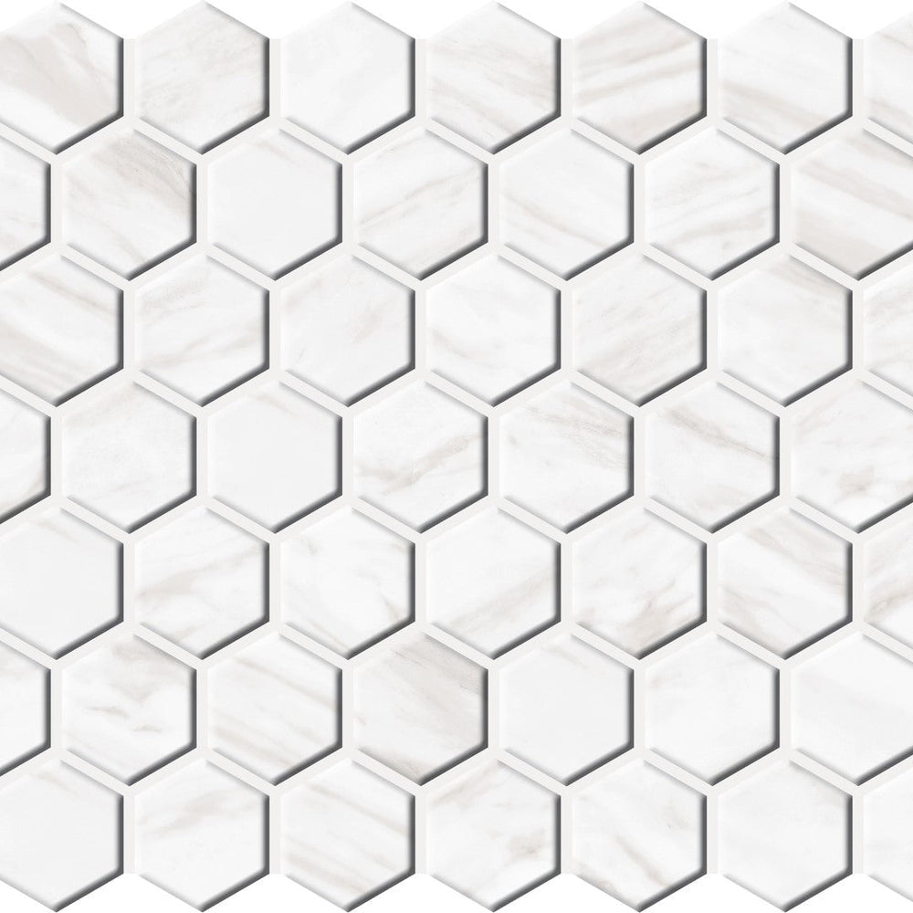 Daltile-Perpetuo-10-x-12-Matte-Porcelain-1.5-Hexagon-Mosaic-Brilliant-White