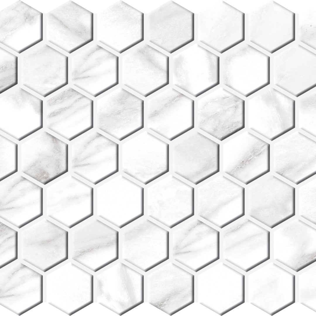 Daltile-Perpetuo-10-x-12-Matte-Porcelain-1.5-Hexagon-Mosaic-Elegant-Beige