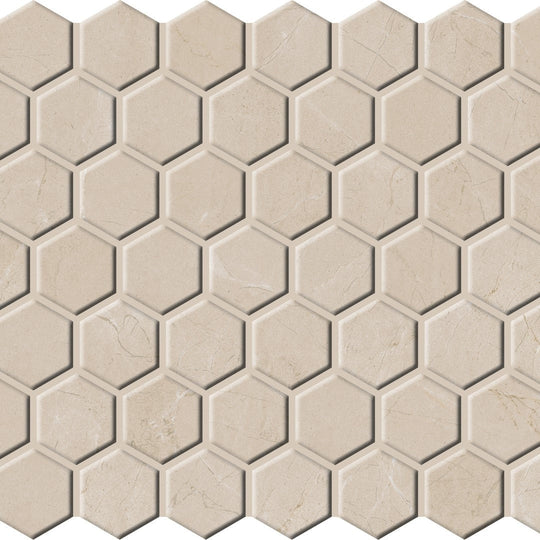 Daltile-Perpetuo-10-x-12-Matte-Porcelain-1.5-Hexagon-Mosaic-Eternal-Grey