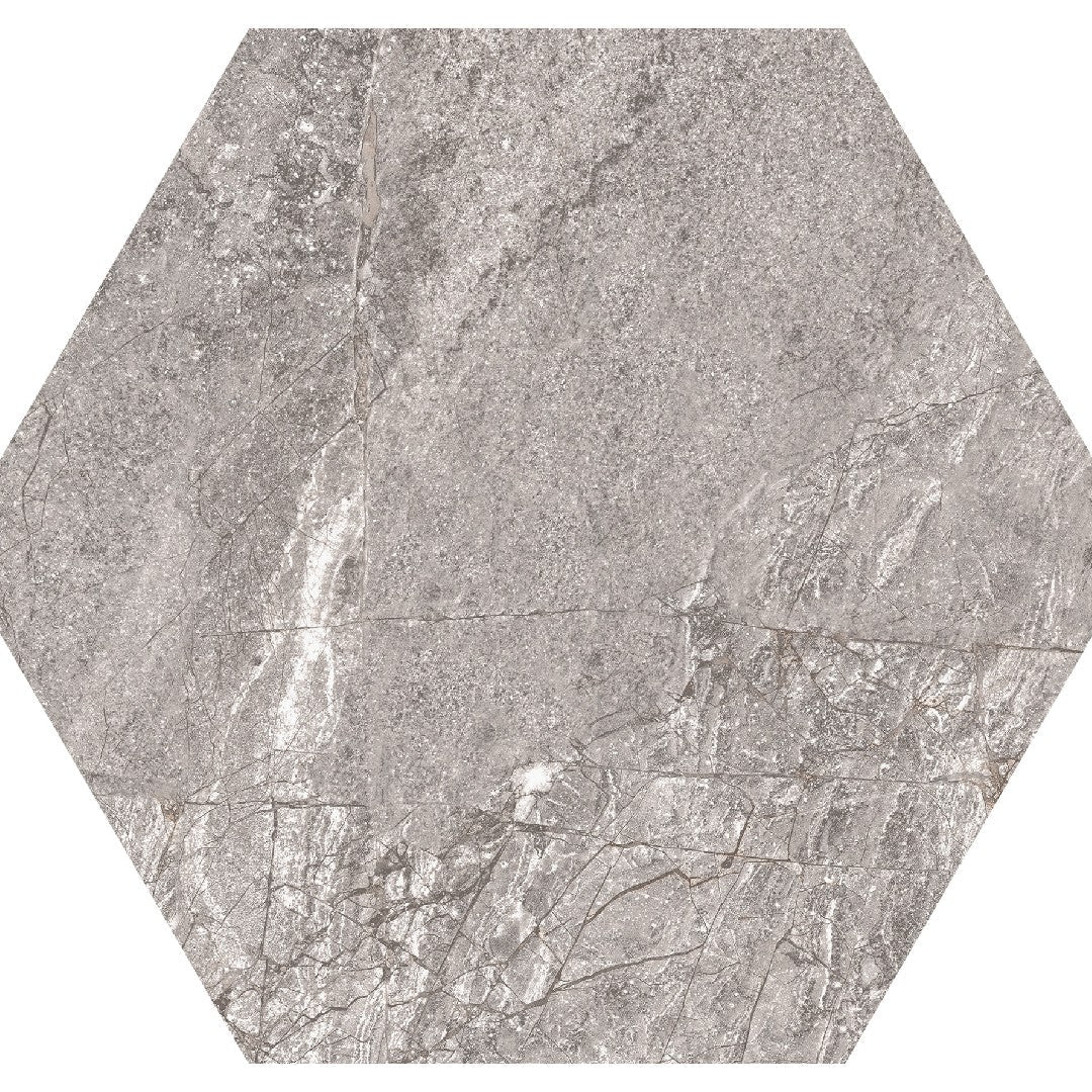 Daltile-Perpetuo-8-x-8-Matte-Porcelain-Hexagon-Floor-Tile-Eternal-Grey