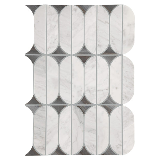 Daltile Perfix Mosaix 13.25" x 18" Polished Natural Stone Spring Mosaic