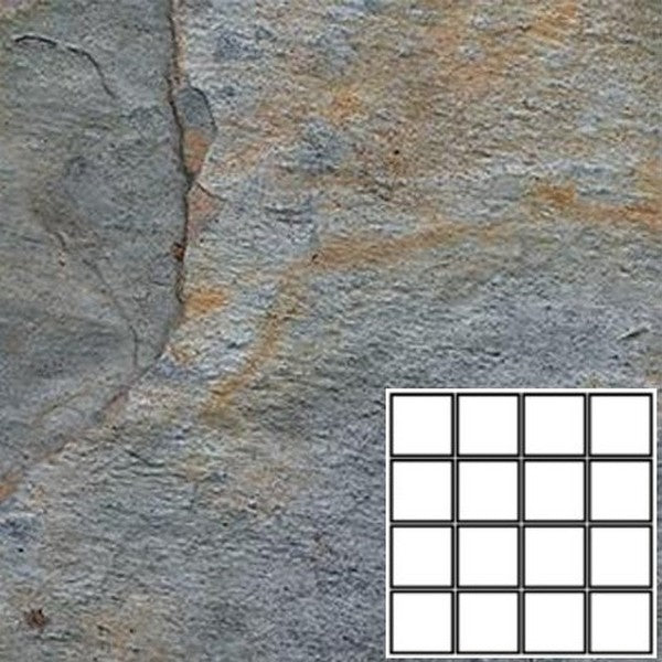 Tesoro 12" x 12" Pacific Pressed Matte Porcelain 3" Mosaic
