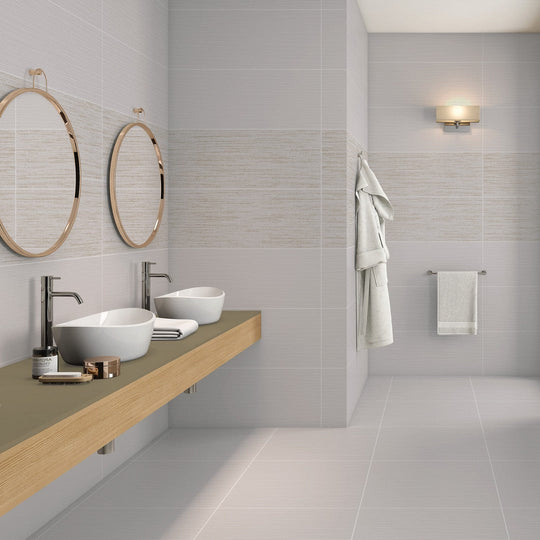 Tesoro-14-x-36-Shui-Rectified-Matte-Deco-Ceramic-Wall-Tile-White-Drops