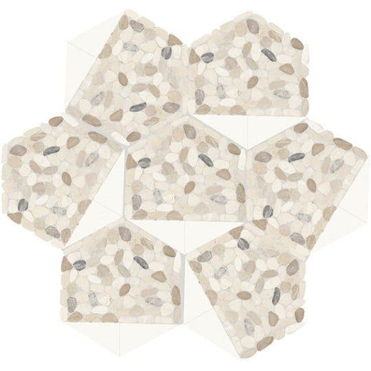 Daltile Pebble Oasis 10" x 12" Tri-Hex Mosaic