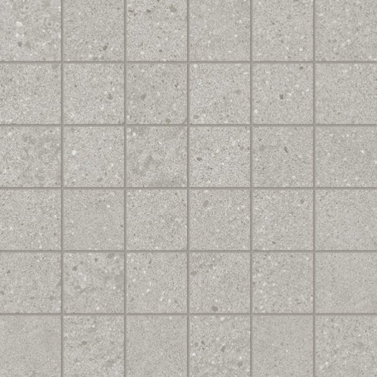 Happy Floors 12" x 12" Phase Interlocking Natural Porcelain 2" Mosaic