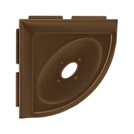 Questech 5" Bath Accessories Metro Lugged Eggshell Stone Corner Soap Dish