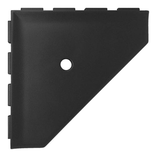 Questech 10" Bath Accessories Geo Matte Cast Stone Corner Shelf