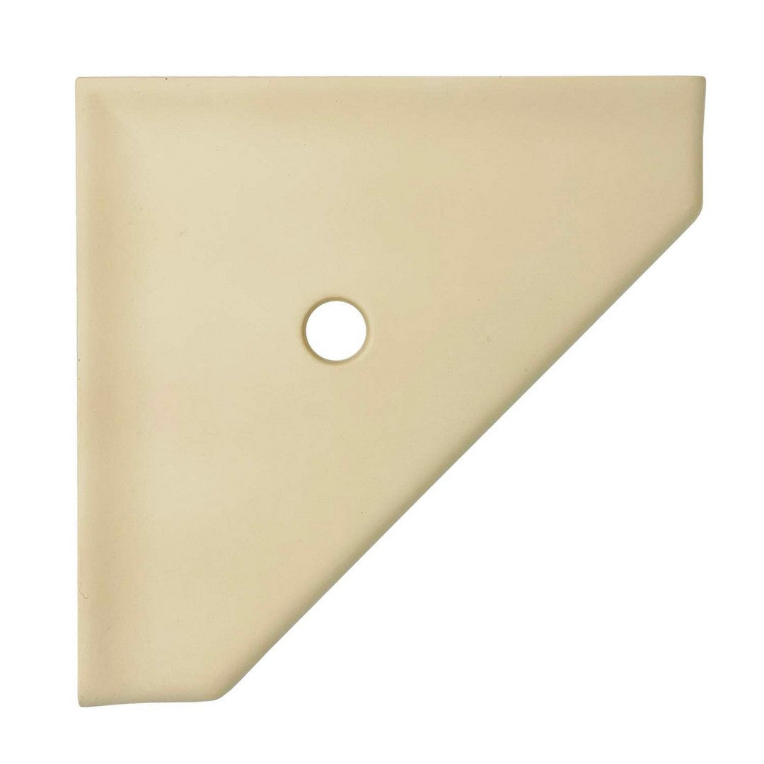 Questech 8" Bath Accessories Geo Retrofit Matte Cast Stone Corner Shelf