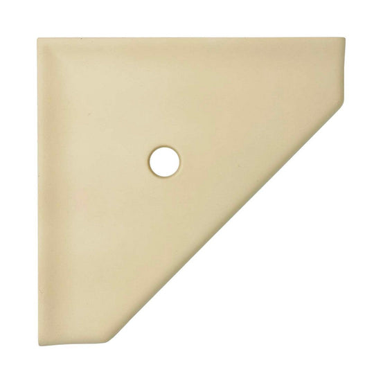 Questech 8" Bath Accessories Geo Retrofit Matte Cast Stone Corner Shelf