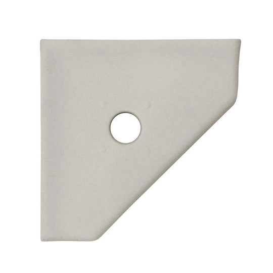 Questech 5" Bath Accessories Geo Retrofit Matte Cast Stone Corner Soap