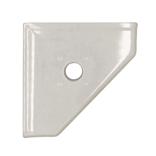 Questech 5" Bath Accessories Geo Retrofit Polished Cast Stone Corner Soap