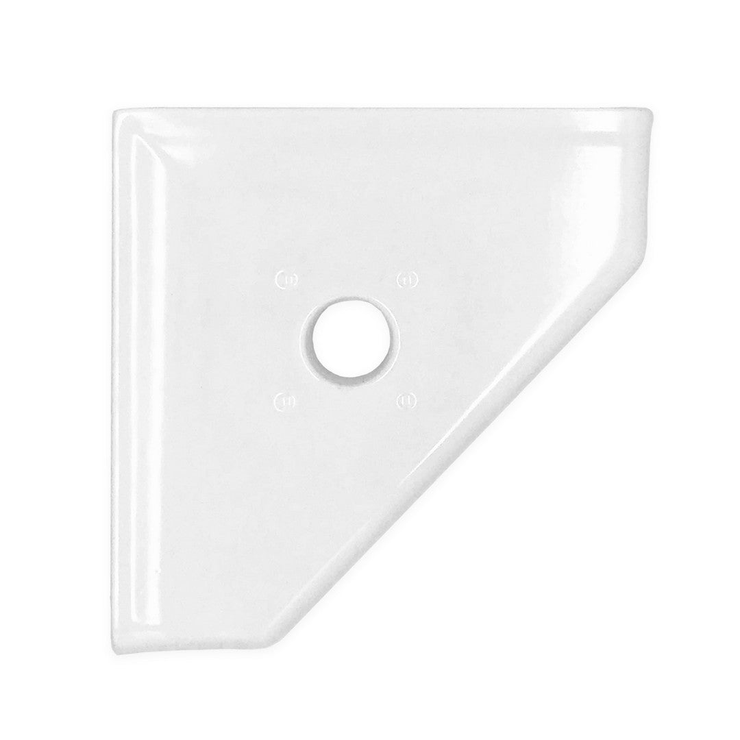 Questech 5" Bath Accessories Geo Retrofit Polished Cast Stone Corner Soap