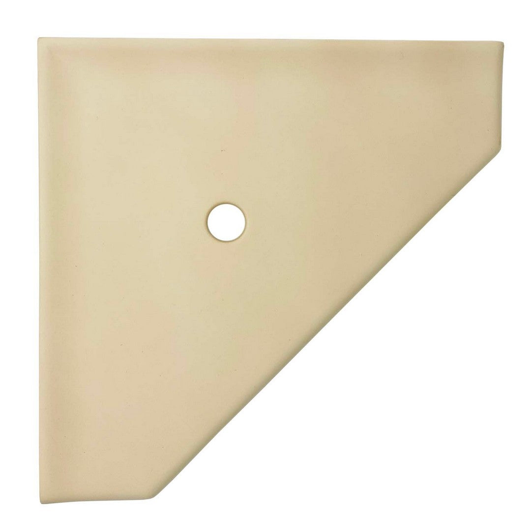 Questech 10" Bath Accessories Geo Retrofit Matte Cast Stone Corner Shelf