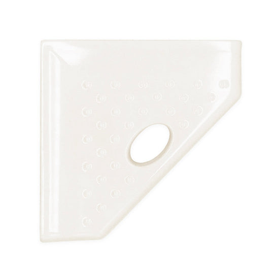 Questech 5" Bath Accessories Geo Retrofit Polished Cast Stone Foot Rest