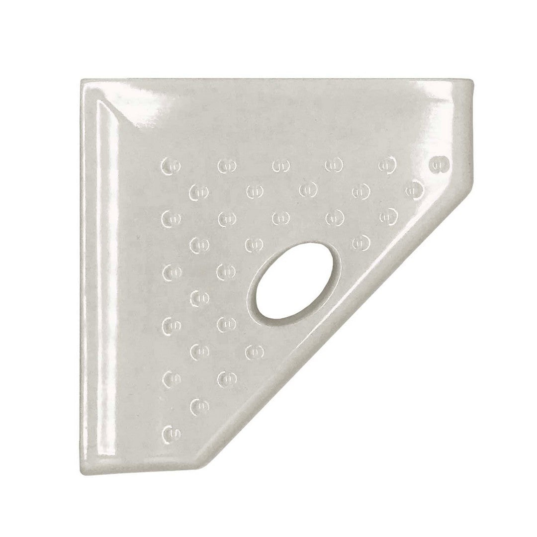 Questech 5" Bath Accessories Geo Retrofit Polished Cast Stone Foot Rest