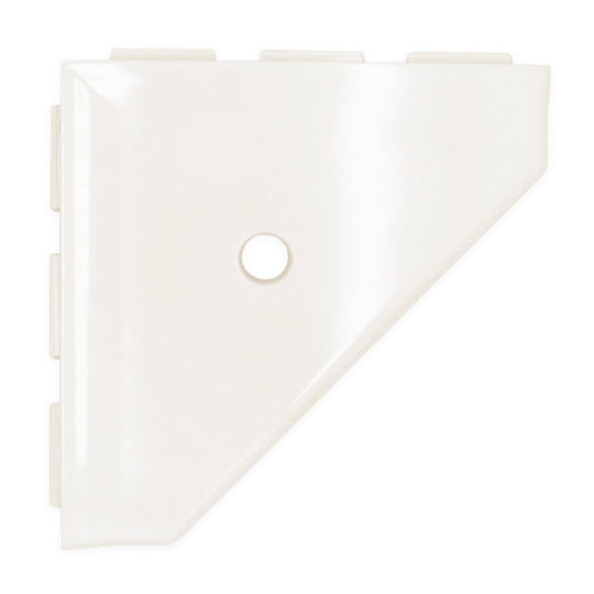 Questech 8" Bath Accessories Geo Polished Cast Stone Corner Shelf