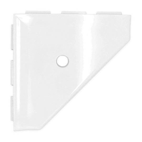 Questech 8" Bath Accessories Geo Polished Cast Stone Corner Shelf