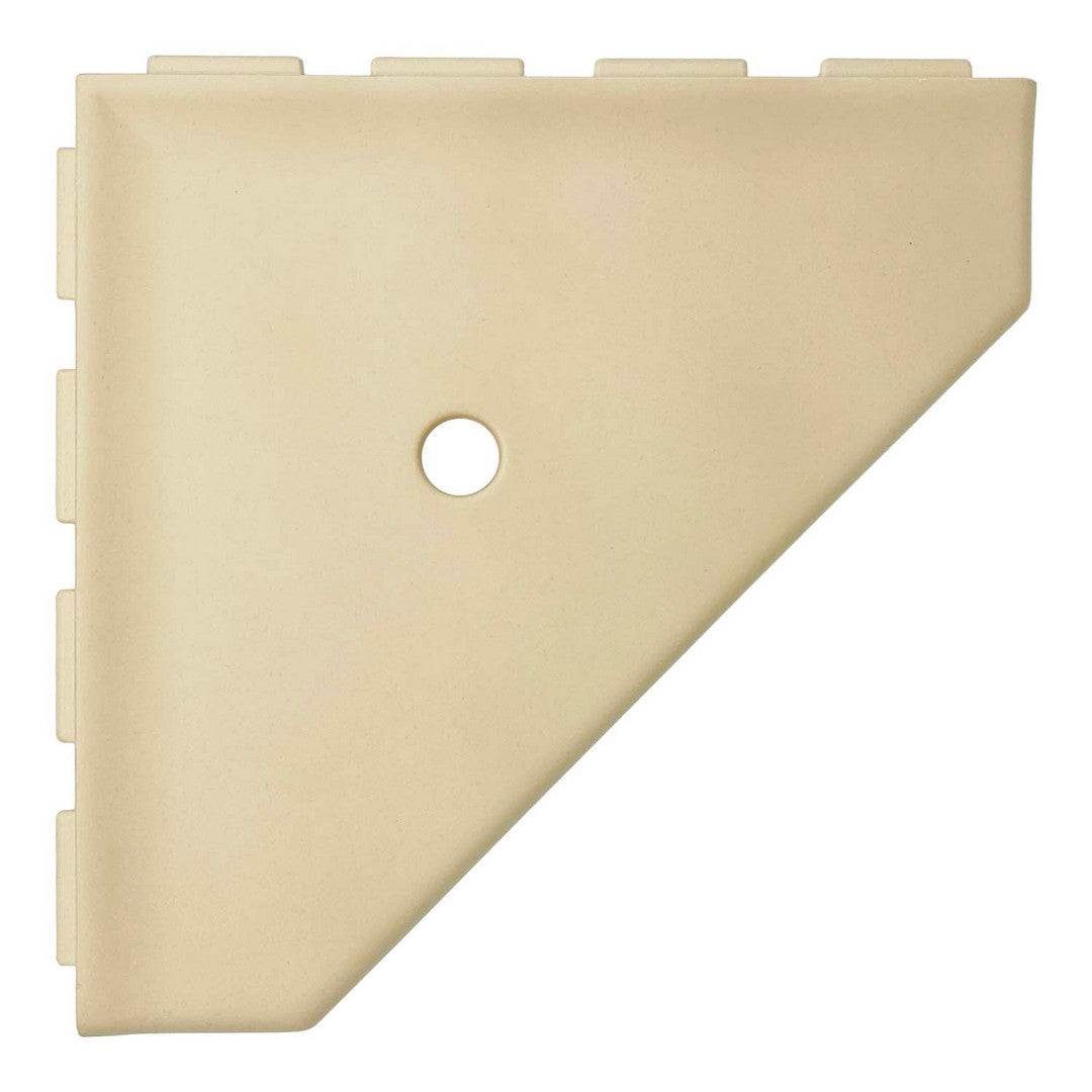 Questech 10" Bath Accessories Geo Matte Cast Stone Corner Shelf