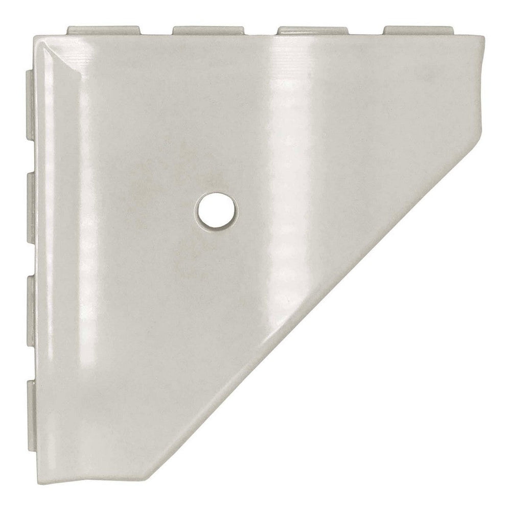 Questech 10" Bath Accessories Geo Polished Cast Stone Corner Shelf