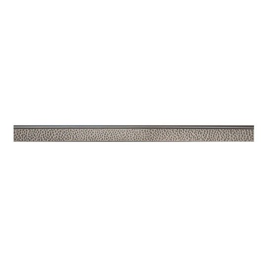 Questech 1" x 18" City Scape Metal Hammered Bullnose