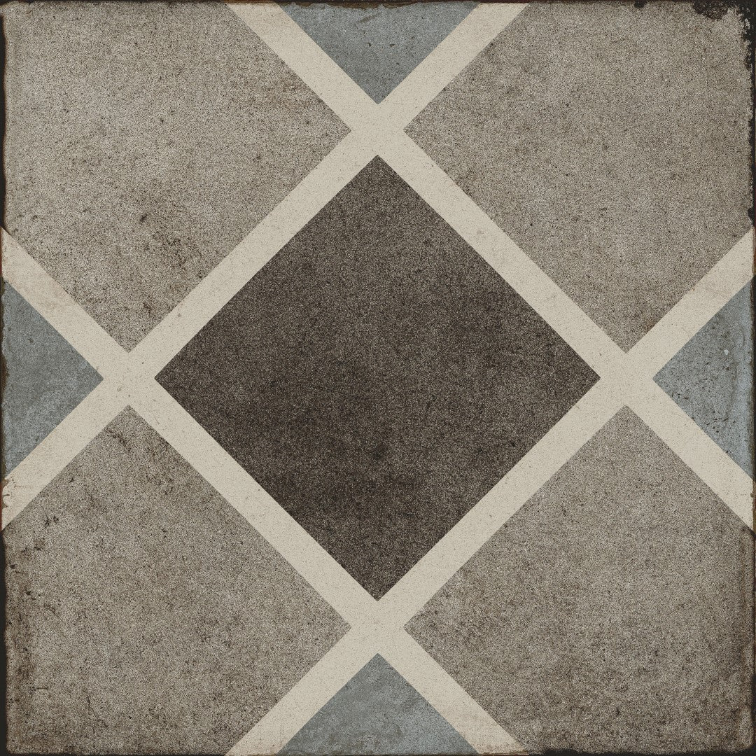 Daltile Quartetto 8" x 8" Matte Porcelain Rombo Deco Floor Tile