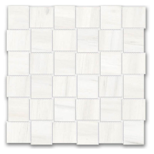 Qualis Ceramica 12" x 12" Ardor Rectified Polished Porcelain Basketweave 2" Mosaic