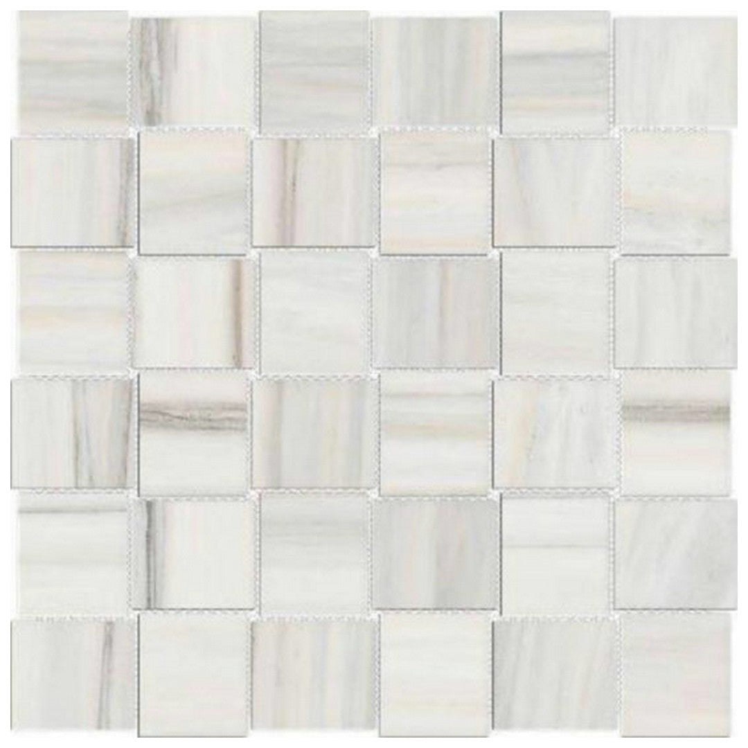 Qualis Ceramica 12" x 12" Ardor Rectified Polished Porcelain Basketweave 2" Mosaic