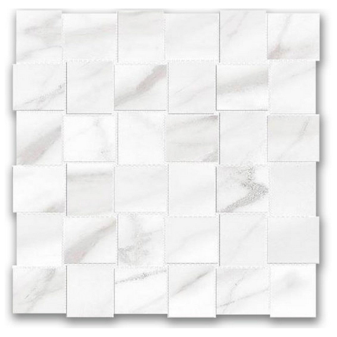 Qualis Ceramica 12" x 12" Ardor Rectified Matte Porcelain Basketweave 2" Mosaic