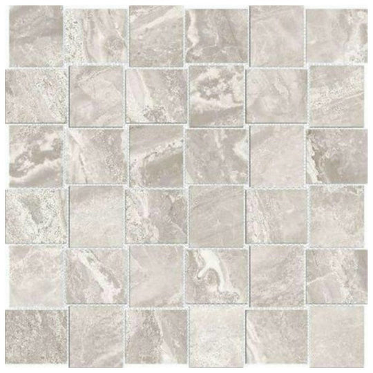 Qualis Ceramica 12" x 12" Ardor Rectified Polished Porcelain Basketweave 2" Mosaic