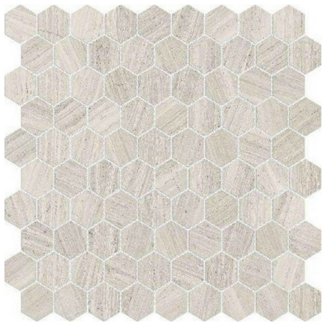 Qualis Ceramica 12" x 12" Ardor Rectified Polished Porcelain Hexagon 1" Mosaic