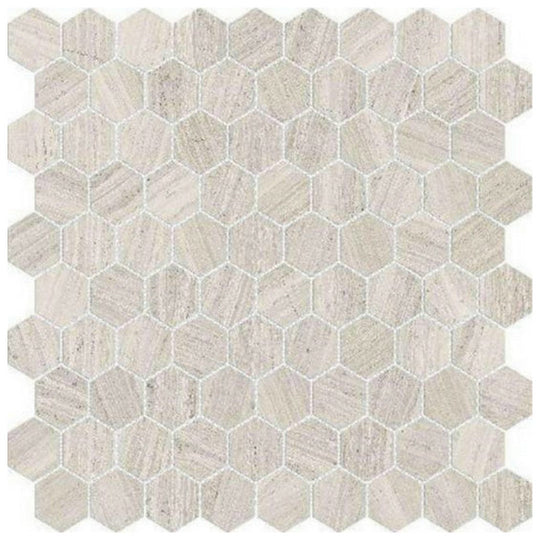 Qualis Ceramica 12" x 12" Ardor Rectified Polished Porcelain Hexagon 1" Mosaic