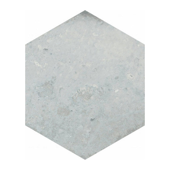 Qualis Ceramica 5.5" x 6.3" Alma Matte Porcelain Hexagon Decor Tile