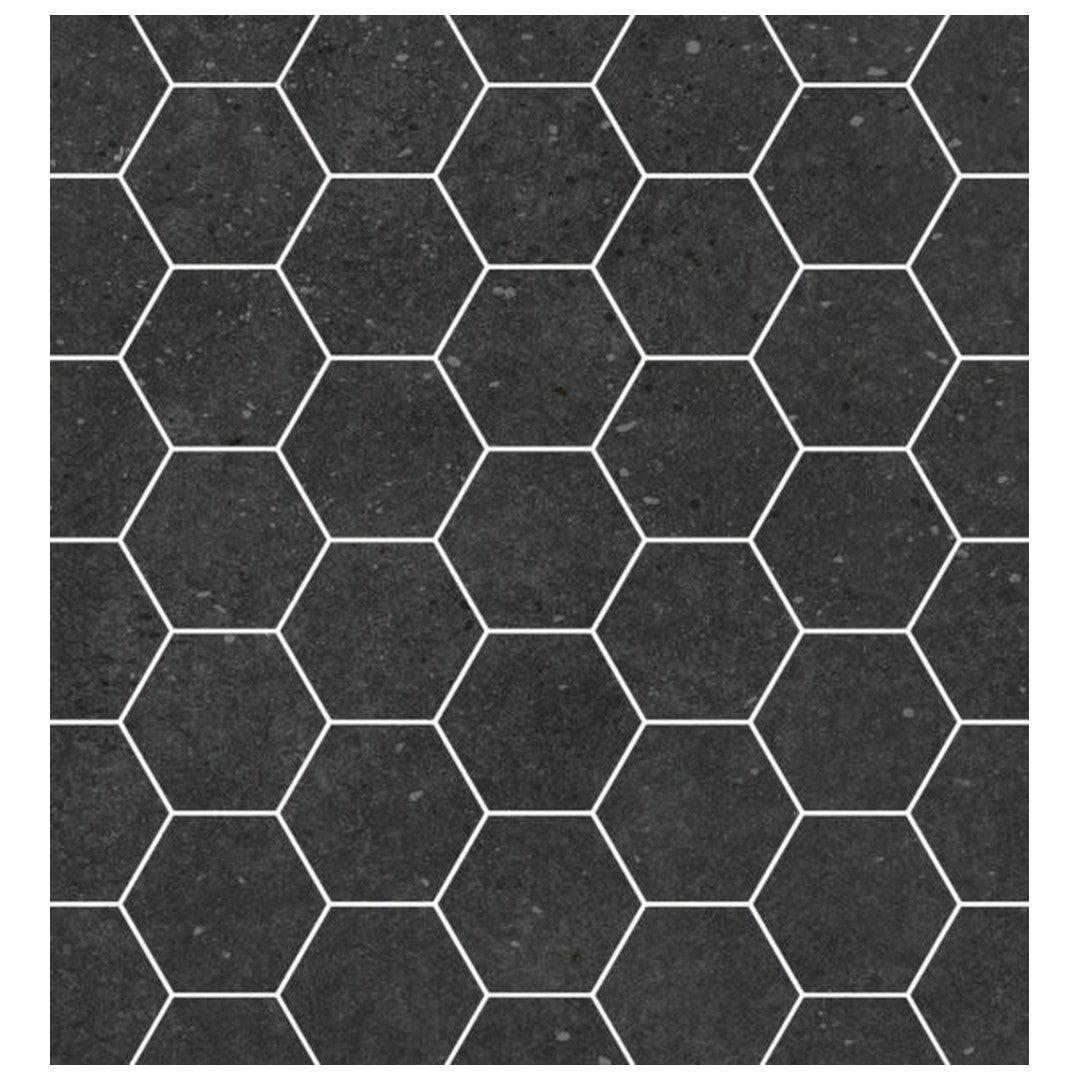 Qualis Ceramica 12" x 12" Ashland Rectified Matte Porcelain Hexagon 3" Mosaic