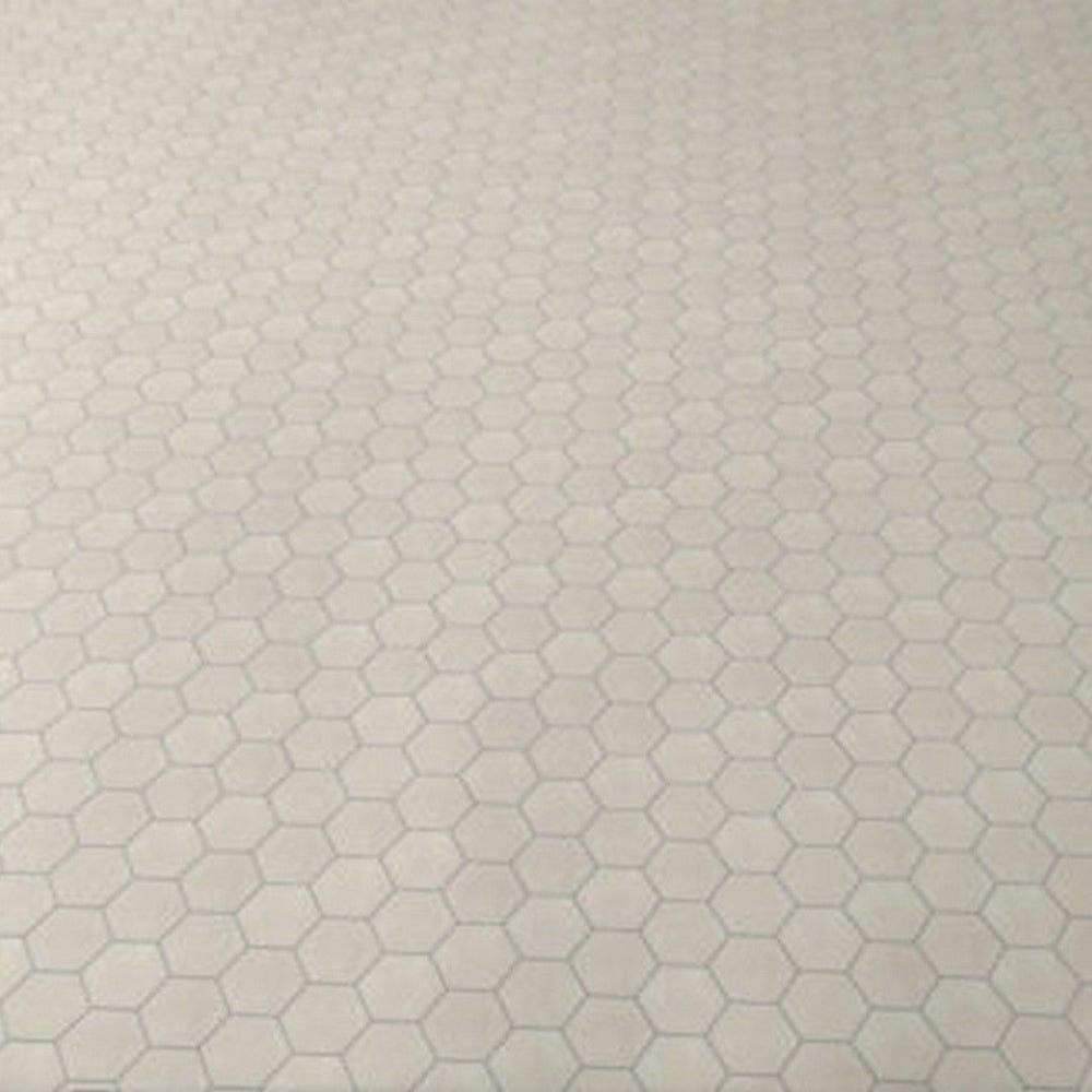 Qualis-Ceramica-12-x-12-Ashland-Rectified-Matte-Porcelain-Hexagon-3-Mosaic-Cream-Mosaic