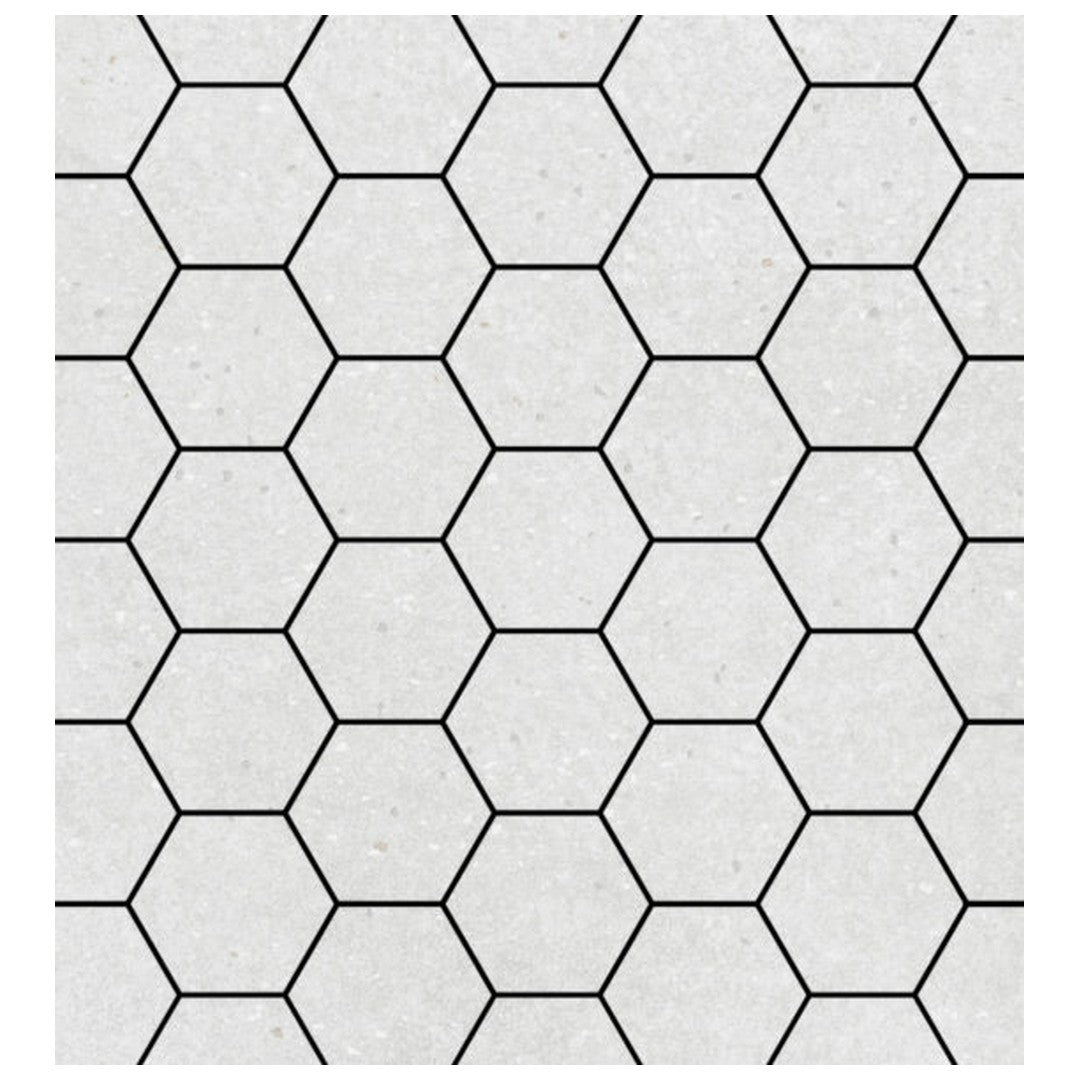 Qualis Ceramica 12" x 12" Ashland Rectified Matte Porcelain Hexagon 3" Mosaic