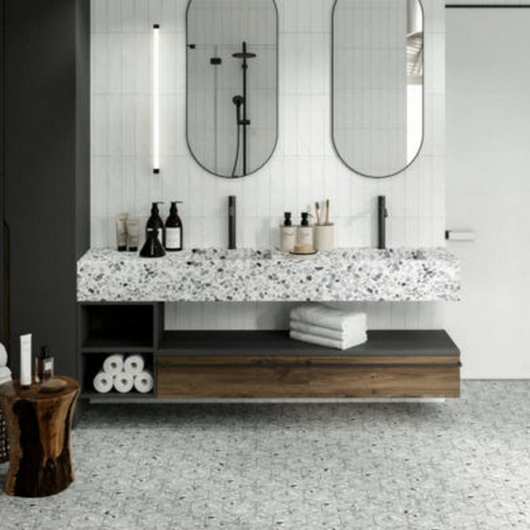 Qualis-Ceramica-5.5-x-6.3-Altea-Matte-Porcelain-Hexagon-Tile-Grey
