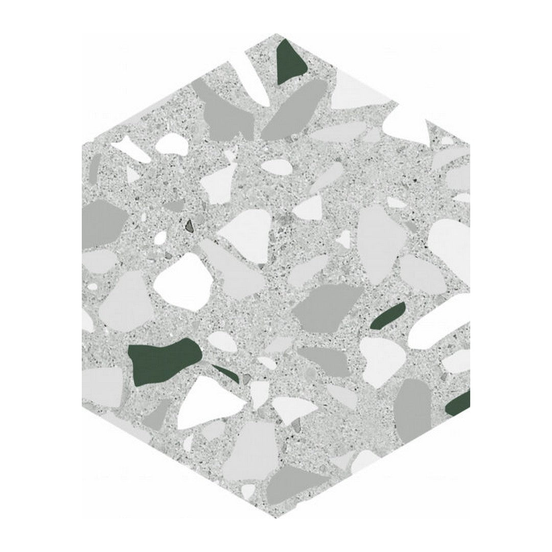 Qualis Ceramica 5.5" x 6.3" Altea Matte Porcelain Hexagon Tile