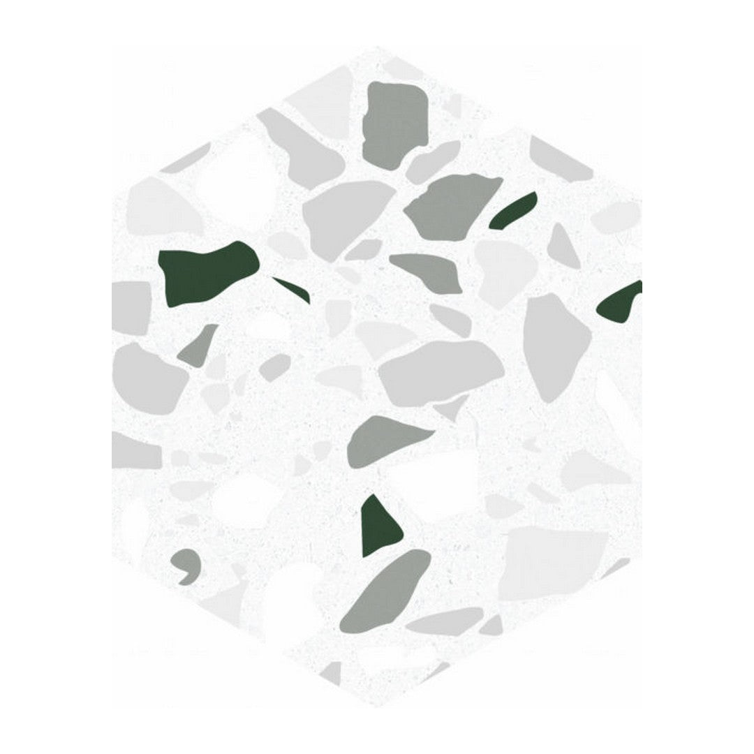 Qualis Ceramica 5.5" x 6.3" Altea Matte Porcelain Hexagon Tile