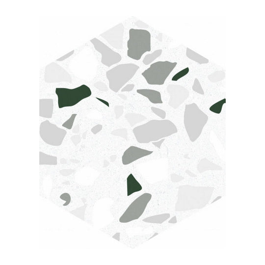 Qualis Ceramica 5.5" x 6.3" Altea Matte Porcelain Hexagon Tile