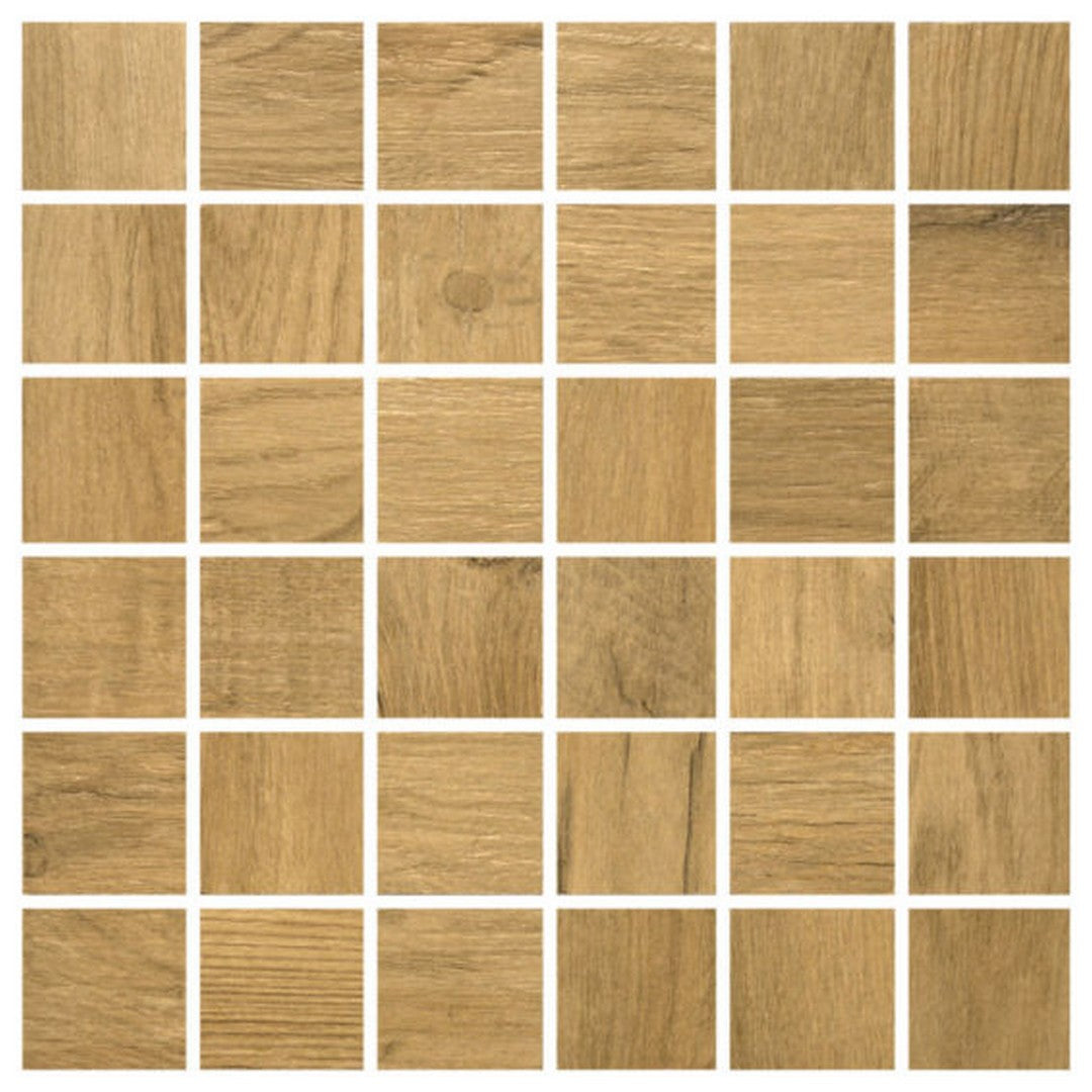 Qualis Ceramica 12" x 12" Cabin Matte Porcelain 2" Mosaic