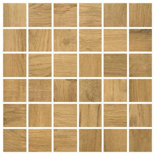 Qualis Ceramica 12" x 12" Cabin Matte Porcelain 2" Mosaic