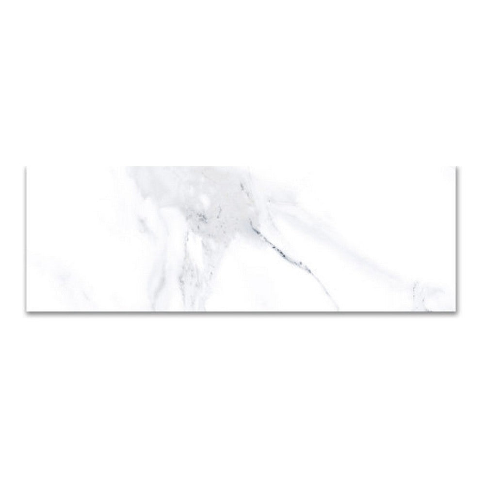 Qualis Ceramica 3" x 9" Carrara Glossy Ceramic Tile