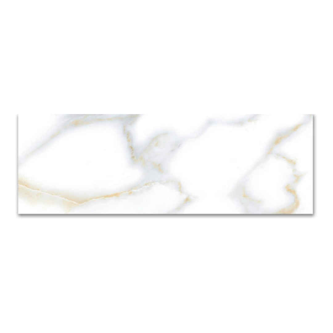 Qualis Ceramica 3" x 9" Calacatta Glossy Ceramic Tile