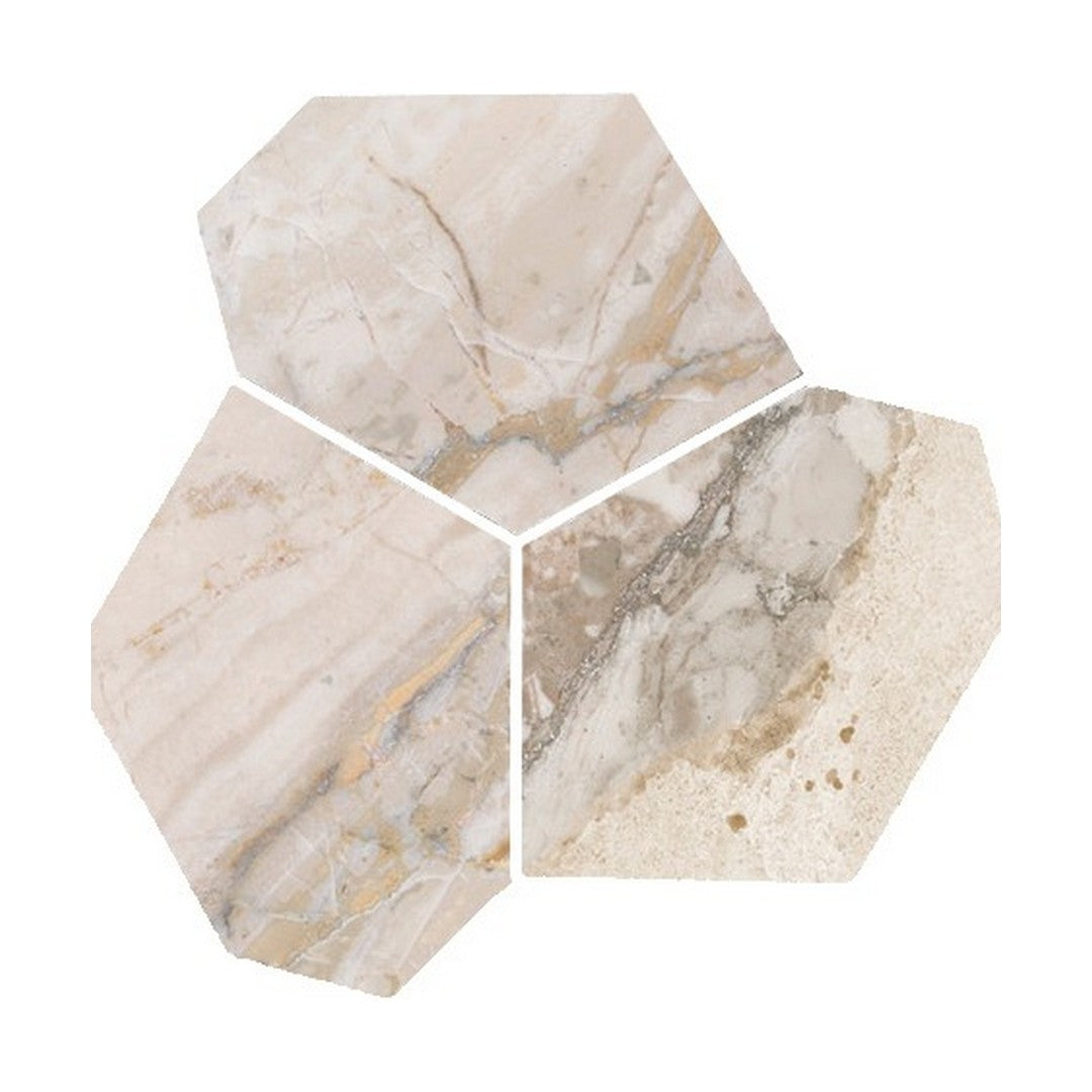 Qualis Ceramica 11" x 12" Dynasty Rectified Porcelain Eggs Mosaic