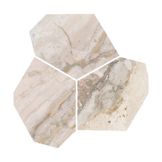 Qualis Ceramica 11" x 12" Dynasty Rectified Porcelain Eggs Mosaic